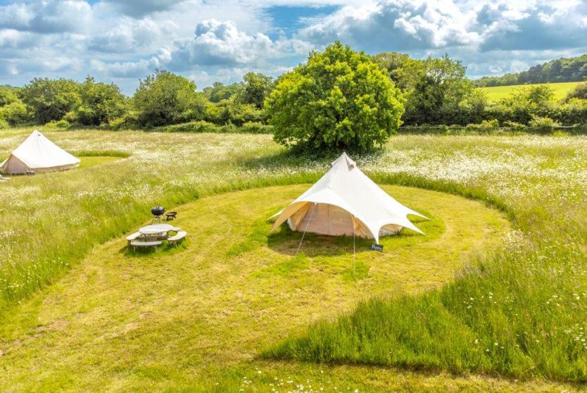 Cowslip At Blancas Bell Tents Villa Ringstead  ภายนอก รูปภาพ